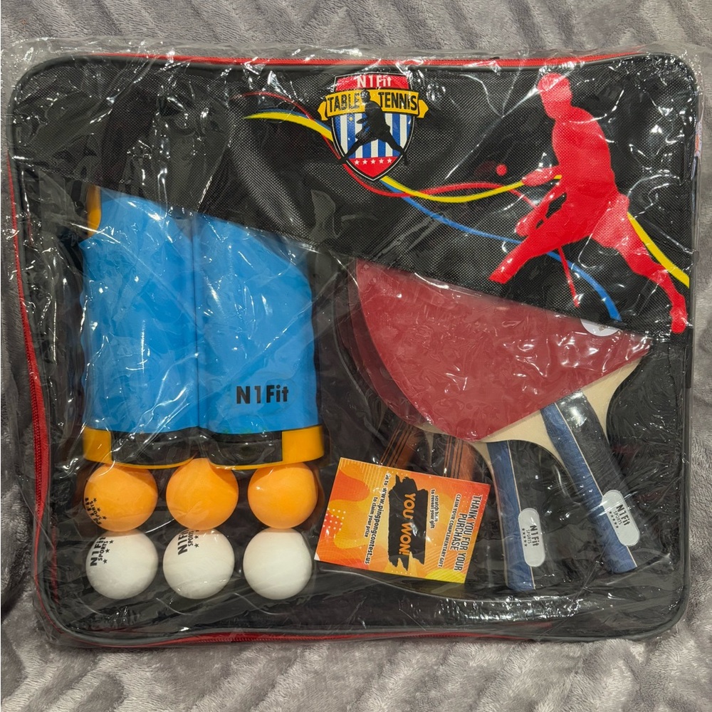 Ping Pong Paddles Set - Professional Table Tennis Rackets and Balls‎
